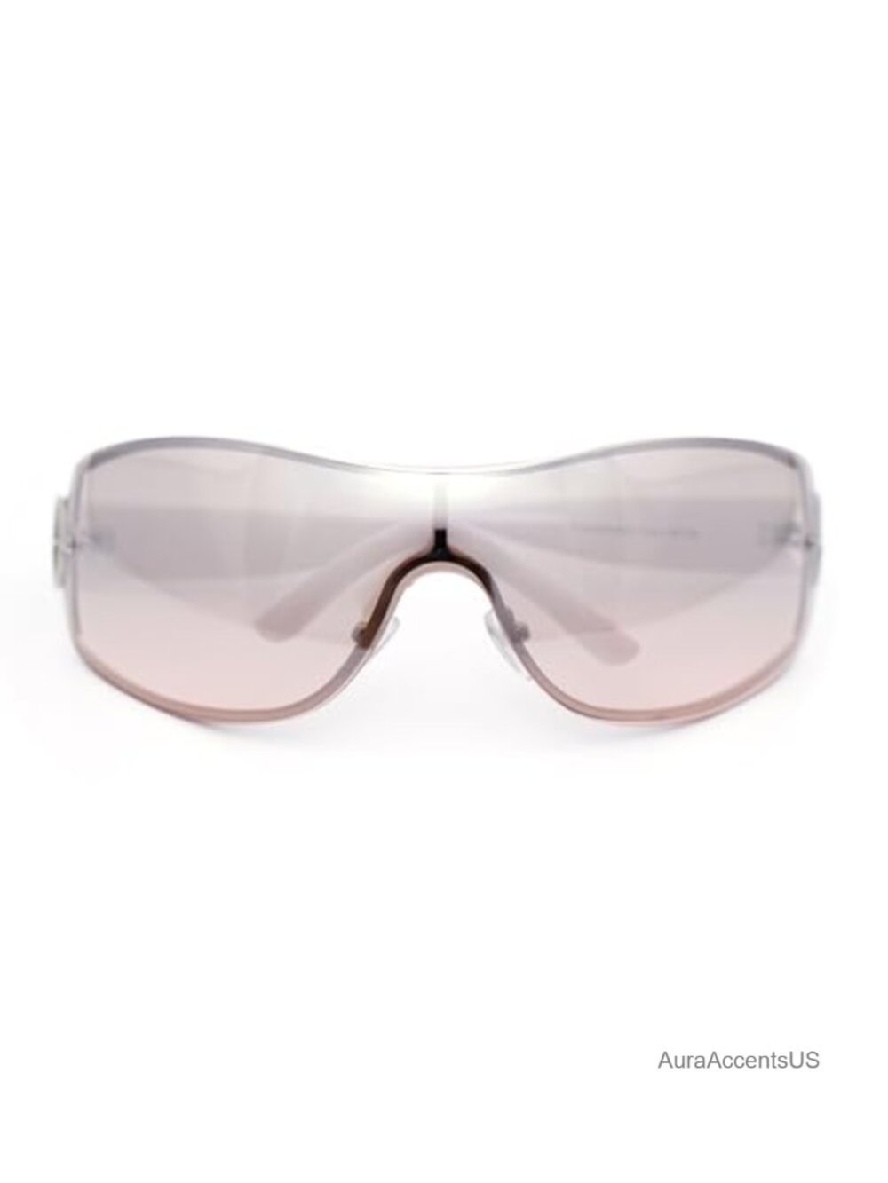 Rimless Shield Wrap Luxury Designer Sunglasses Gradient Mirrored UV400